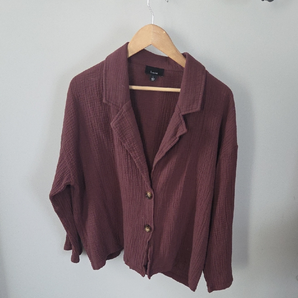 Women's Deep Brown Casual Blazer
